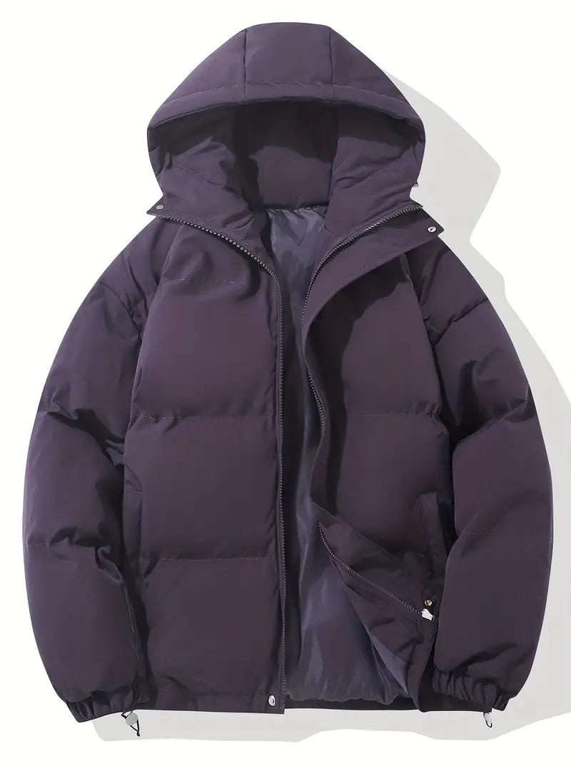 Clementine | Damen Steppjacke mit Kapuze und Kordelzug, Schwarz