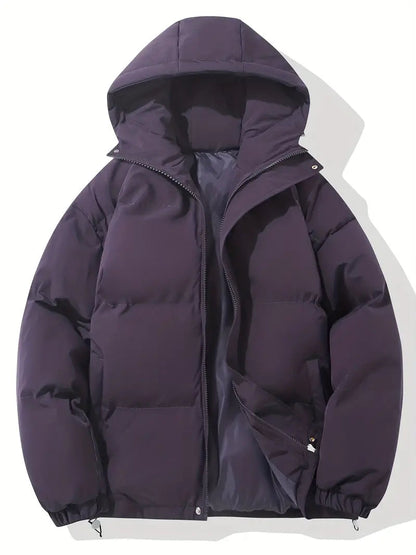 Clementine | Damen Steppjacke mit Kapuze und Kordelzug, Schwarz