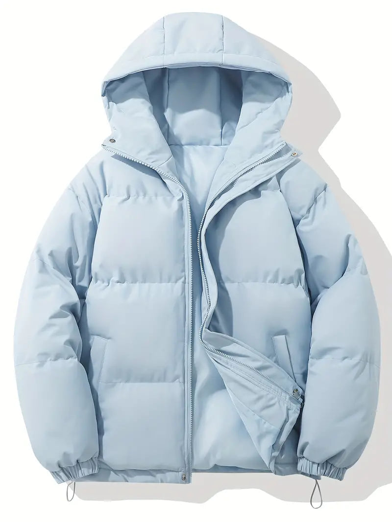 Clementine | Damen Steppjacke mit Kapuze und Kordelzug, Schwarz