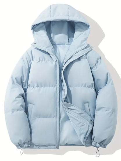 Clementine | Damen Steppjacke mit Kapuze und Kordelzug, Schwarz