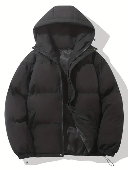 Clementine | Damen Steppjacke mit Kapuze und Kordelzug, Schwarz