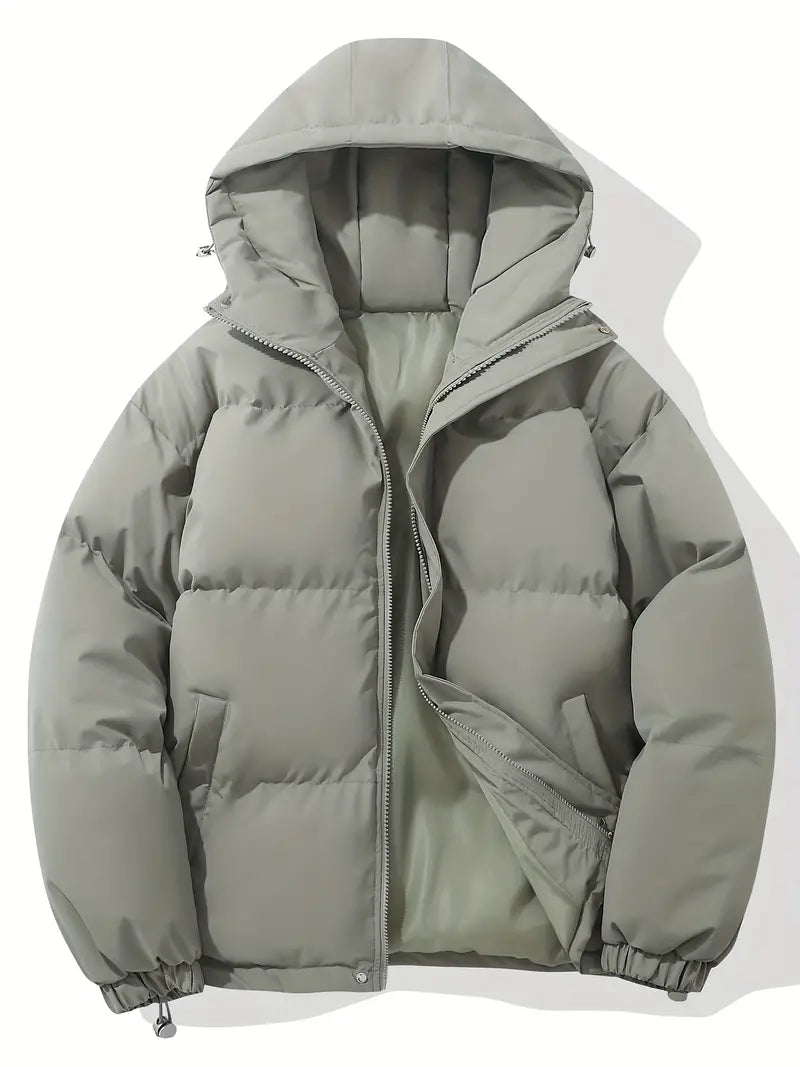 Clementine | Damen Steppjacke mit Kapuze und Kordelzug, Schwarz