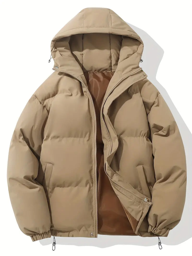 Clementine | Damen Steppjacke mit Kapuze und Kordelzug, Schwarz