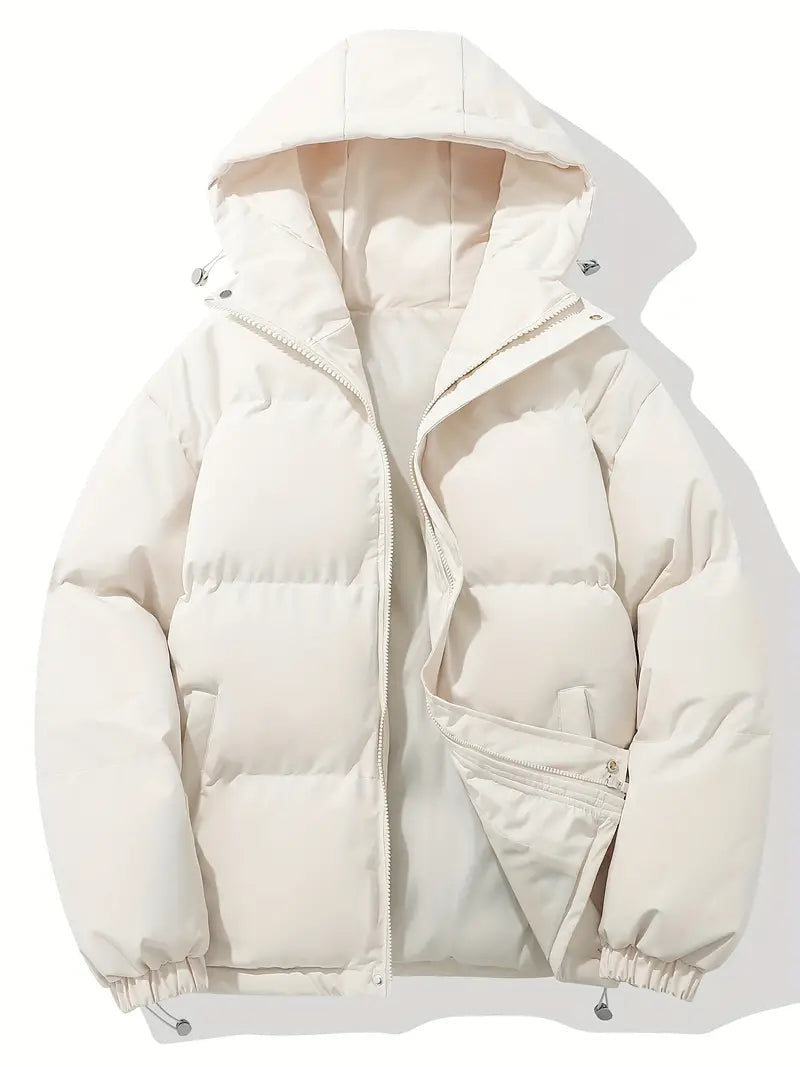 Clementine | Damen Steppjacke mit Kapuze und Kordelzug, Schwarz