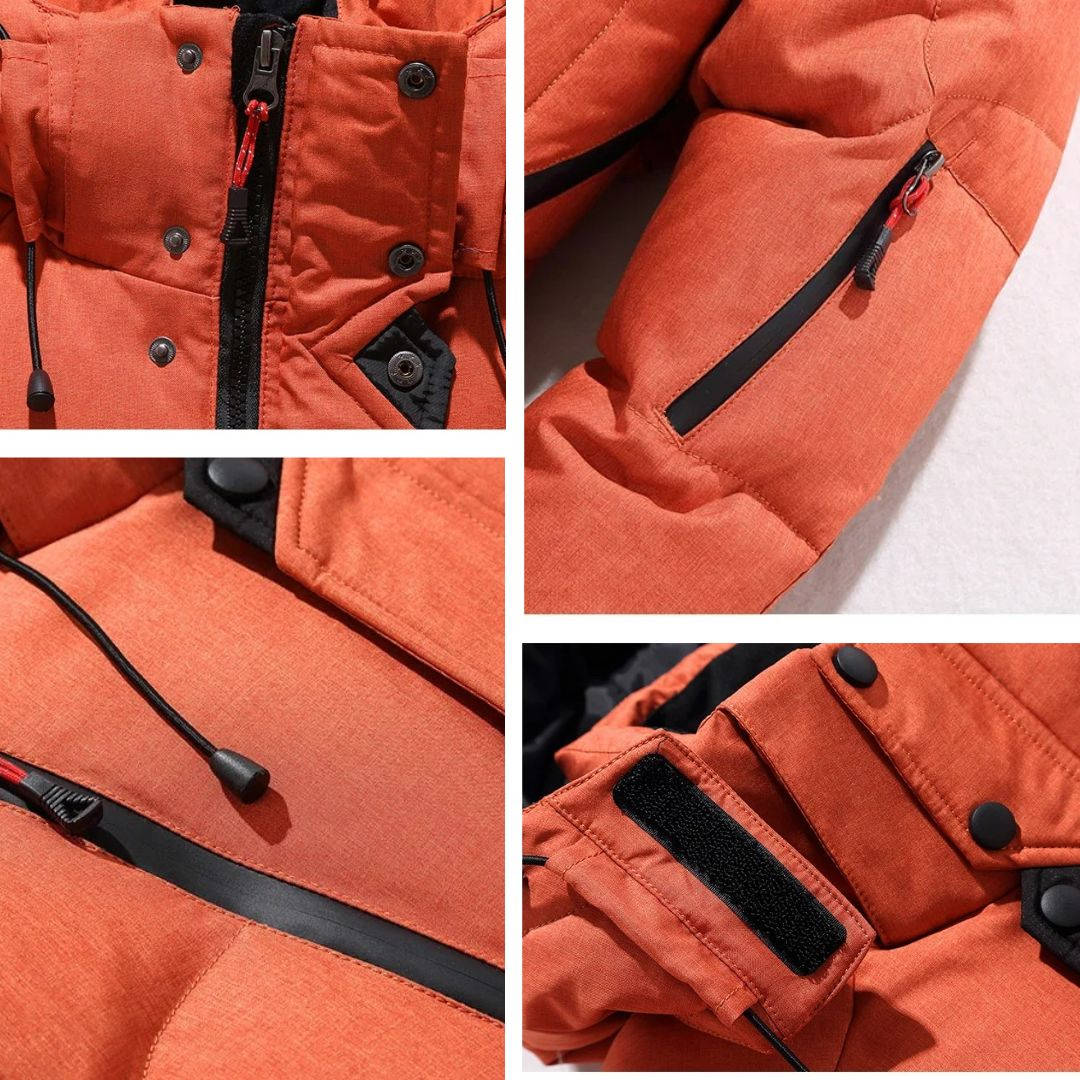Cole | Wattierte Winterparka mit Stehkragen und Kapuze für Herren