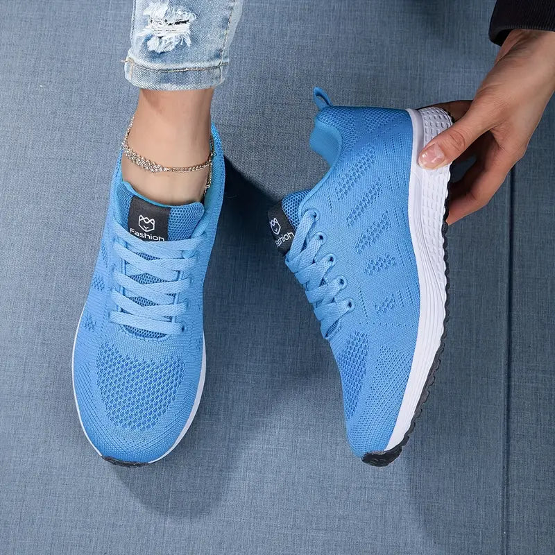 Mabel | Sportliche Damen-Sneaker mit Schnürung und Lochmuster