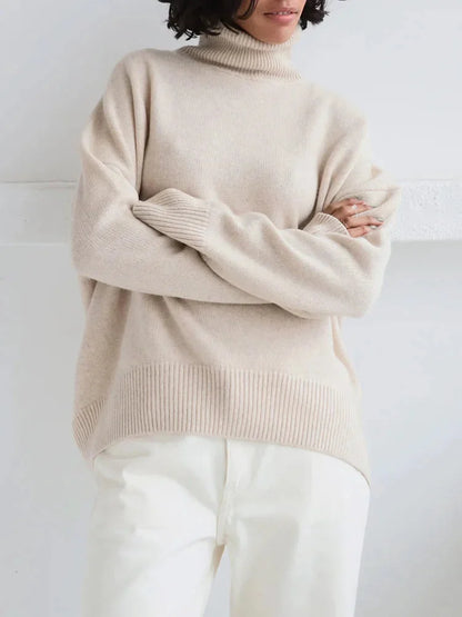 Heleen | Damen Rollkragenpullover mit Langarm und Feinstrick