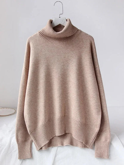 Heleen | Damen Rollkragenpullover mit Langarm und Feinstrick