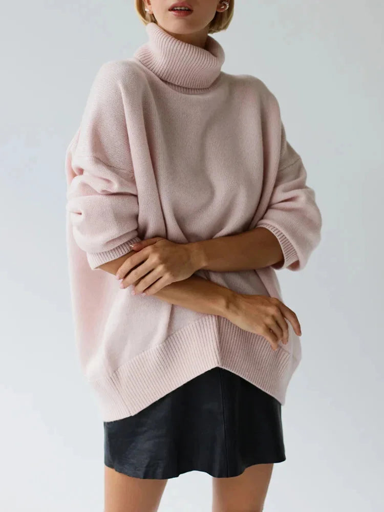 Heleen | Damen Rollkragenpullover mit Langarm und Feinstrick