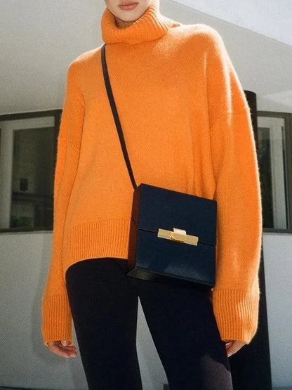 Heleen | Damen Rollkragenpullover mit Langarm und Feinstrick