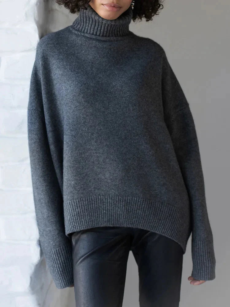 Heleen | Damen Rollkragenpullover mit Langarm und Feinstrick