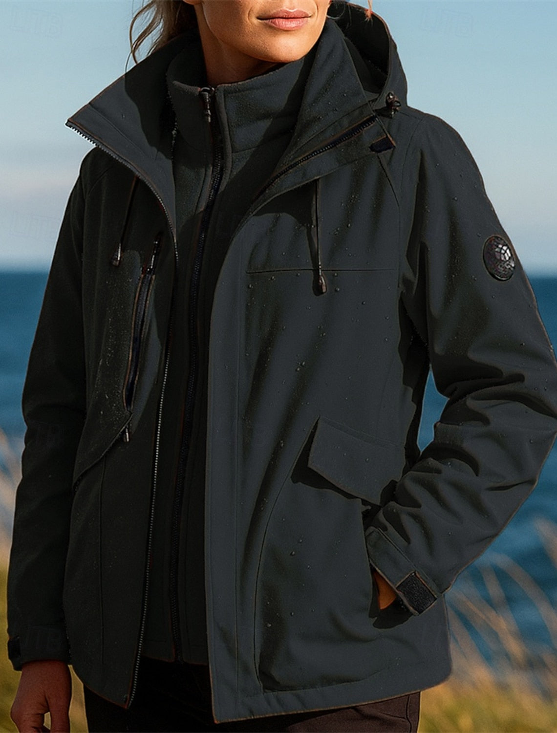 Felicia | Winterjacke Damen 3-in-1 mit Kapuze Fleece-Innenjacke
