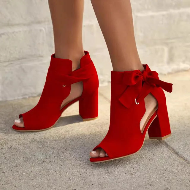 Rieke - Elegante Stiefeletten mit Schnürung und Blockabsatz für Damen