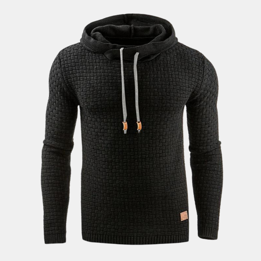 Sander | Gemusterter Kapuzenpullover für Herren im Vintage-Stil