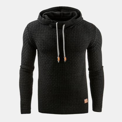 Sander | Gemusterter Kapuzenpullover für Herren im Vintage-Stil