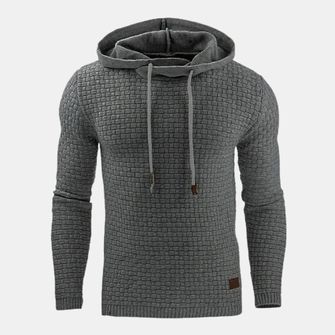 Sander | Gemusterter Kapuzenpullover für Herren im Vintage-Stil