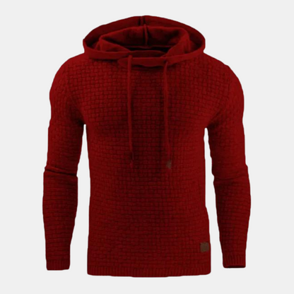 Sander | Gemusterter Kapuzenpullover für Herren im Vintage-Stil
