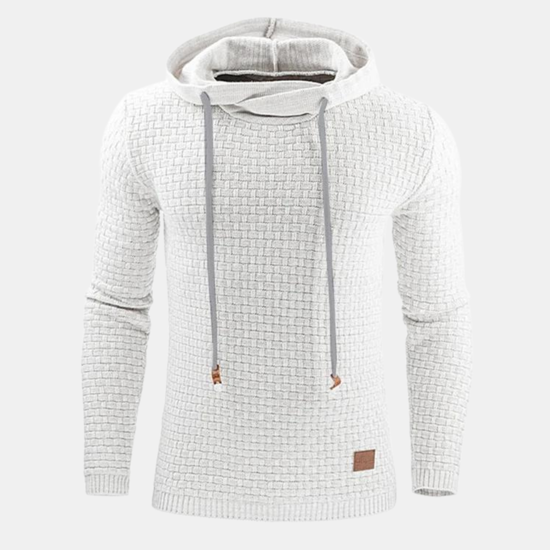 Sander | Gemusterter Kapuzenpullover für Herren im Vintage-Stil