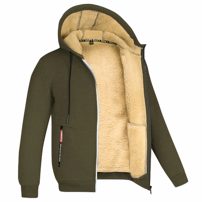 Hayes | Herren Kapuzenjacke mit Reißverschluss