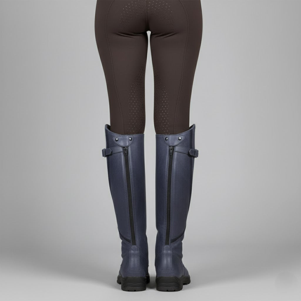 Sigrid Wasserdichte Reitstiefel für Damen mit robuster Sohle