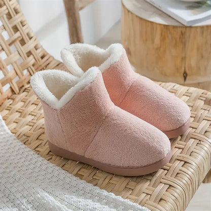 Aline | Flauschige Damen Hausschuhe mit hohem Schaft