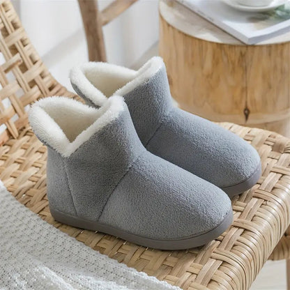 Aline | Flauschige Damen Hausschuhe mit hohem Schaft