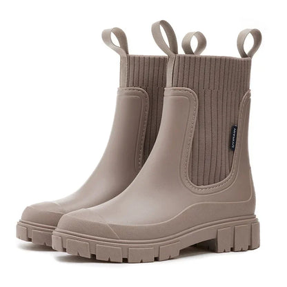 Adele | Wasserdichte Chelsea Boots für Damen mit Blockabsatz