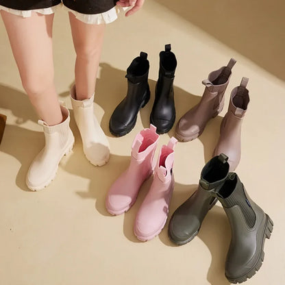 Adele | Wasserdichte Chelsea Boots für Damen mit Blockabsatz