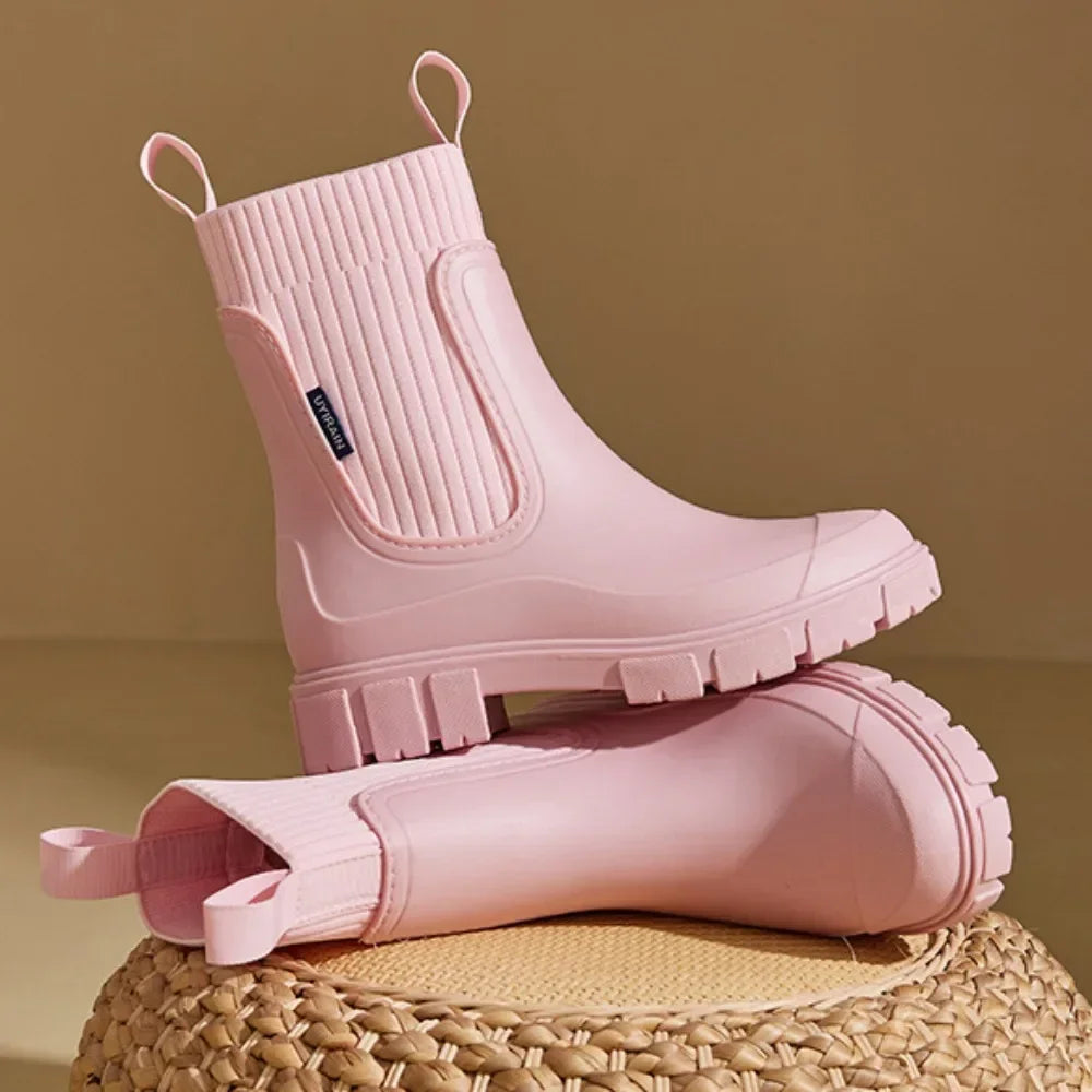 Adele | Wasserdichte Chelsea Boots für Damen mit Blockabsatz