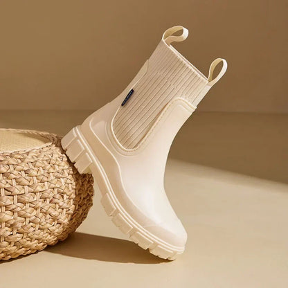 Adele | Wasserdichte Chelsea Boots für Damen mit Blockabsatz