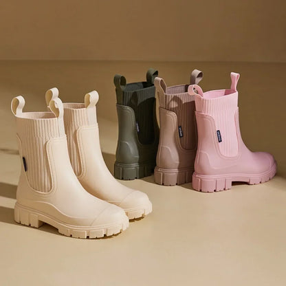 Adele | Wasserdichte Chelsea Boots für Damen mit Blockabsatz