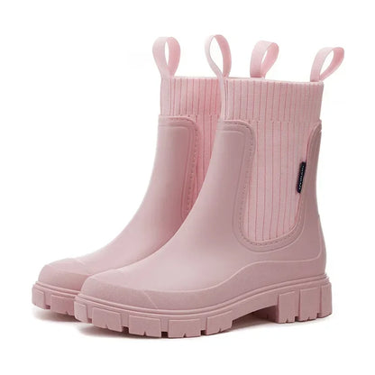 Adele | Wasserdichte Chelsea Boots für Damen mit Blockabsatz