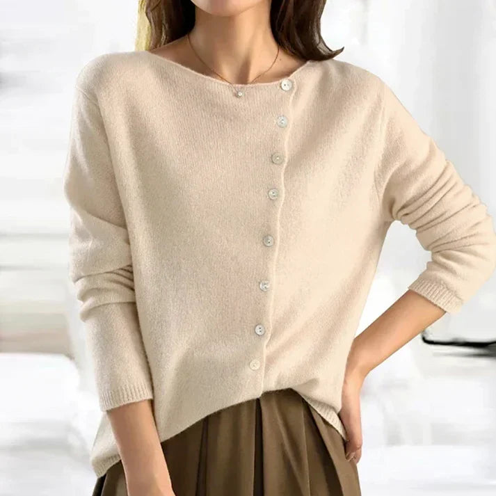Maria | Baumwoll Rollkragenpullover Damen Gerippt Langarm
