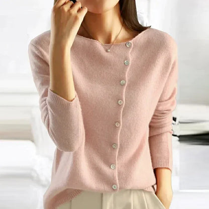 Maria | Baumwoll Rollkragenpullover Damen Gerippt Langarm