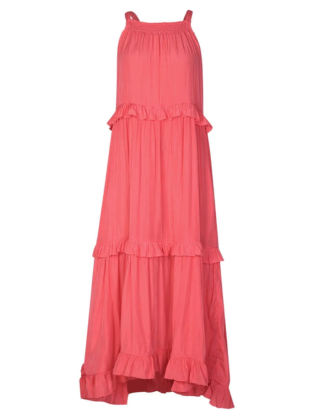 Emilia | Neckholder Maxikleid mit Rüschen für Damen