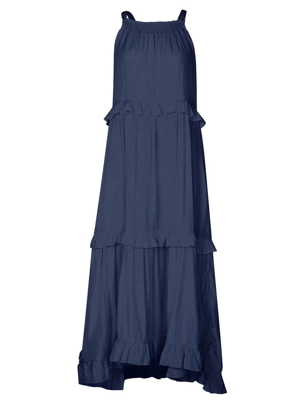 Emilia | Neckholder Maxikleid mit Rüschen für Damen
