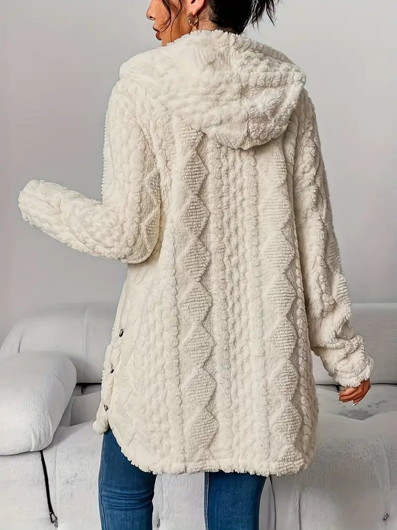 Nadira | Kapuzen Strickjacke Oversize für Damen