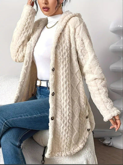 Nadira | Kapuzen Strickjacke Oversize für Damen