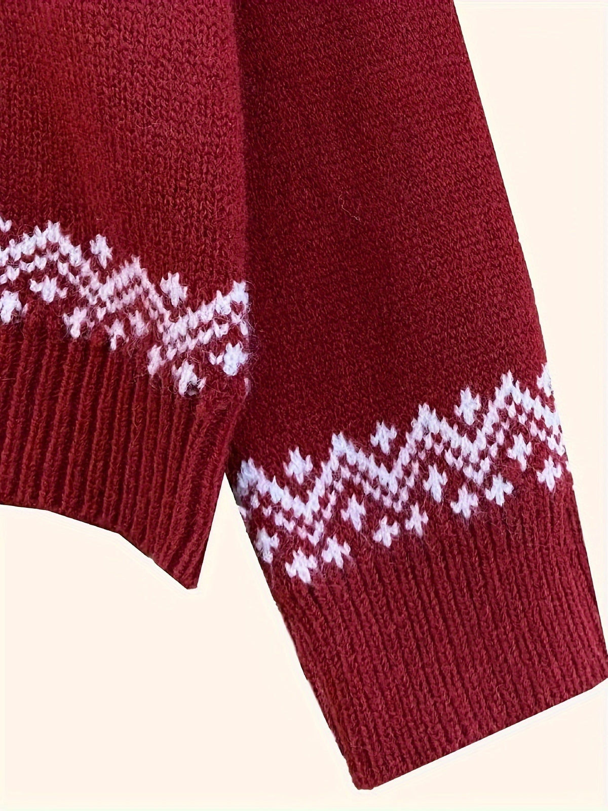 Caitlyn | Weihnachtspullover mit Rentier-Muster