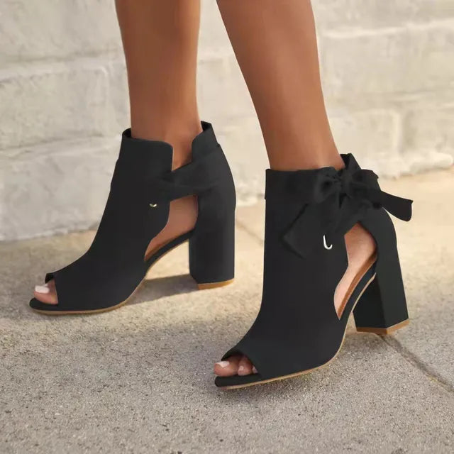Rieke - Elegante Stiefeletten mit Schnürung und Blockabsatz für Damen