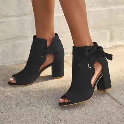 Rieke - Elegante Stiefeletten mit Schnürung und Blockabsatz für Damen