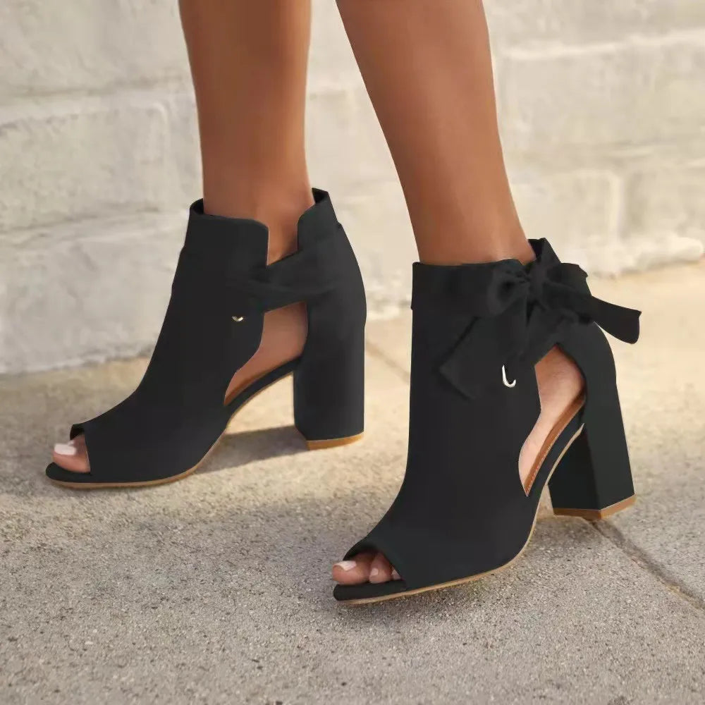 Rieke - Elegante Stiefeletten mit Schnürung und Blockabsatz für Damen
